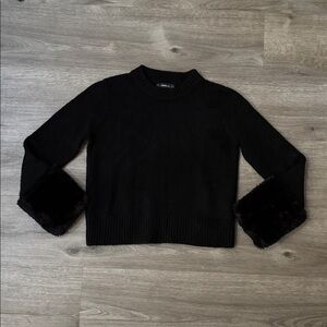 Zara “Knit Collection” Sweater With Plush Cuffs